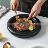 Nordic Harmony Ceramic Dinner Plate Set - Monochrome Duo (8" and 10") Nordic Harmony Ceramic Dinner Plate Set - Monochrome Duo (8" and 10")