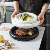 Nordic Harmony Ceramic Dinner Plate Set - Monochrome Duo (8" and 10") Nordic Harmony Ceramic Dinner Plate Set - Monochrome Duo (8" and 10")