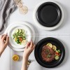 Nordic Harmony Ceramic Dinner Plate Set - Monochrome Duo (8" and 10") Nordic Harmony Ceramic Dinner Plate Set - Monochrome Duo (8" and 10")