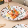 Elegant Ceramic Ensemble: Set of 2 Literary Tableware Dinner Plates (8" and 10") Elegant Ceramic Ensemble: Set of 2 Literary Tableware Dinner Plates (8" and 10")