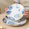 Elegant Ceramic Ensemble: Set of 2 Literary Tableware Dinner Plates (8" and 10") Elegant Ceramic Ensemble: Set of 2 Literary Tableware Dinner Plates (8" and 10")