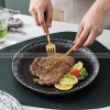 Japanese-Inspired Ceramic Elegance: Round Plate Dinnerware Set of 2 (8" and 10") Japanese-Inspired Ceramic Elegance: Round Plate Dinnerware Set of 2 (8" and 10")