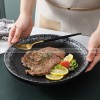 Japanese-Inspired Ceramic Elegance: Round Plate Dinnerware Set of 2 (8" and 10") Japanese-Inspired Ceramic Elegance: Round Plate Dinnerware Set of 2 (8" and 10")
