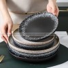 Japanese-Inspired Ceramic Elegance: Round Plate Dinnerware Set of 2 (8" and 10") Japanese-Inspired Ceramic Elegance: Round Plate Dinnerware Set of 2 (8" and 10")