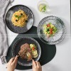 Japanese-Inspired Ceramic Elegance: Round Plate Dinnerware Set of 2 (8" and 10") Japanese-Inspired Ceramic Elegance: Round Plate Dinnerware Set of 2 (8" and 10")