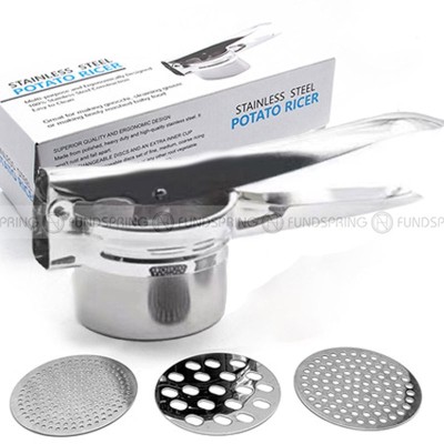 Kitchen Gadgets Potato Ricer Stainless Steel Masher Manual Juicer Kitchen Gadgets Potato Ricer Stainless Steel Masher Manual Juicer