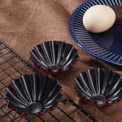 Large Egg Tart Mold Flower Shaped Fruit Pie Plate Cake Mold 3 Pcs Large Egg Tart Mold Flower Shaped Fruit Pie Plate Cake Mold 3 Pcs