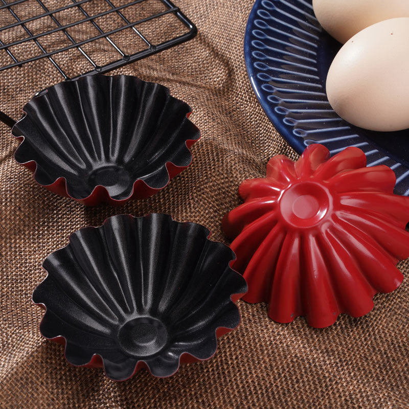 Large Egg Tart Mold Flower Shaped Fruit Pie Plate Cake Mold 3 Pcs Large Egg Tart Mold Flower Shaped Fruit Pie Plate Cake Mold 3 Pcs