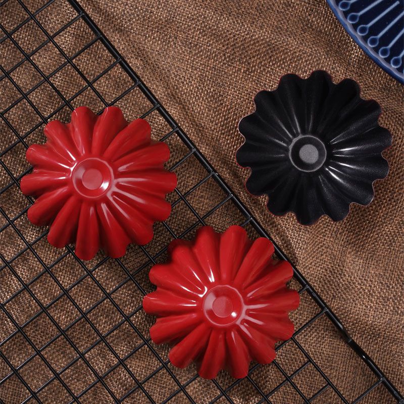 Large Egg Tart Mold Flower Shaped Fruit Pie Plate Cake Mold 3 Pcs Large Egg Tart Mold Flower Shaped Fruit Pie Plate Cake Mold 3 Pcs