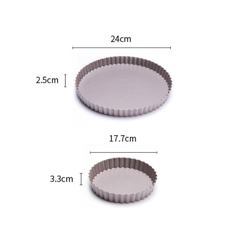 Thickened Baking Pan Removable Bottom Pizza Pan Non-stick Pie Pan Thickened Baking Pan Removable Bottom Pizza Pan Non-stick Pie Pan