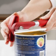 Multifunction Safety Can Opener High Carbon Steel Blade Can Opener Red Multifunction Safety Can Opener High Carbon Steel Blade Can Opener Red