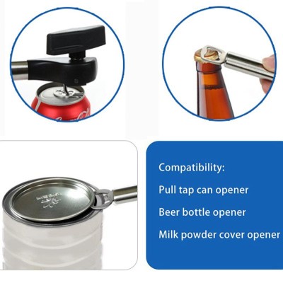 VersaSlice Stainless Steel 3-in-1 Opener: Can, Knife, and Bottle Opener VersaSlice Stainless Steel 3-in-1 Opener: Can, Knife, and Bottle Opener