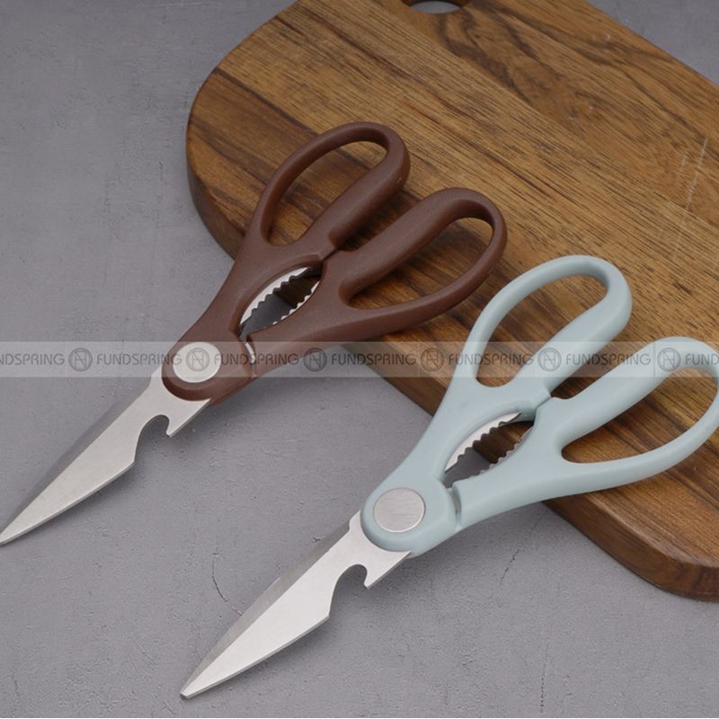 Multi-function Scissors Stainless Steel Scissors with Opener Nut Clip