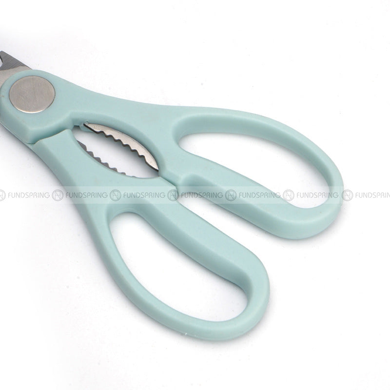 Multi-function Scissors Stainless Steel Scissors with Opener Nut Clip Multi-function Scissors Stainless Steel Scissors with Opener Nut Clip
