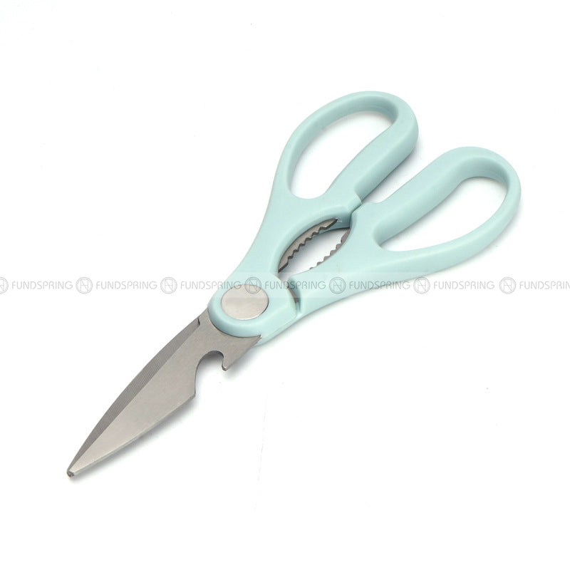 Multi-function Scissors Stainless Steel Scissors with Opener Nut Clip Multi-function Scissors Stainless Steel Scissors with Opener Nut Clip