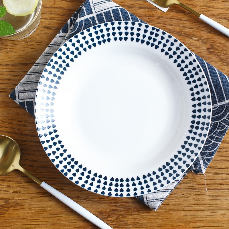 Japanese Blue Series Tableware Ceramic Dinnerware Dinning Plates 8'' Japanese Blue Series Tableware Ceramic Dinnerware Dinning Plates 8''