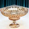Contemporary High-Foot Crystal Glass Fruit Bowl for a Stylish Table Display Contemporary High-Foot Crystal Glass Fruit Bowl for a Stylish Table Display