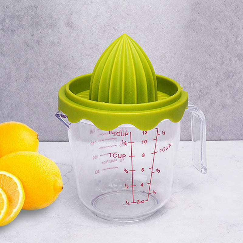 Food Grade Plastic Manual Baby Food Supplement Fruit Juicer with Scale Food Grade Plastic Manual Baby Food Supplement Fruit Juicer with Scale