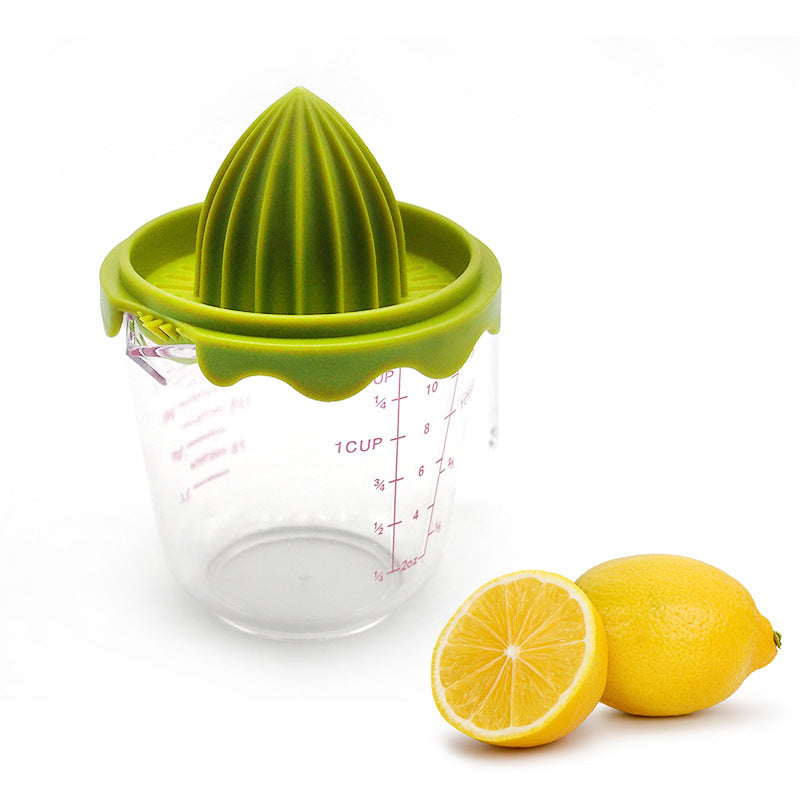 Food Grade Plastic Manual Baby Food Supplement Fruit Juicer with Scale