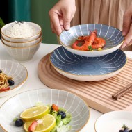Japanese Elegance Ceramic Dinnerware Set - 16-Piece Delight Japanese Elegance Ceramic Dinnerware Set - 16-Piece Delight