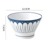 Hat-Shaped Japanese Ceramic Bowls - 5'' Underglaze Set Hat-Shaped Japanese Ceramic Bowls - 5'' Underglaze Set