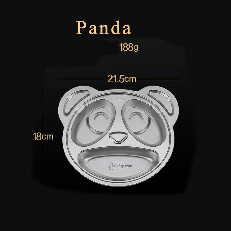 304 Stainless Steel Lunch Plate Children Cartoon Divided Plate 304 Stainless Steel Lunch Plate Children Cartoon Divided Plate