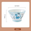 Dino Delight Ceramic Dinner Bowls - Whimsical Hat Shape, 5''