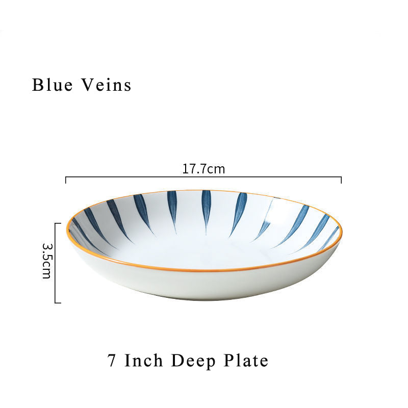 Harmony in Simplicity: Japanese Ceramic Deep Dinner Plates (7'' and 8'') Harmony in Simplicity: Japanese Ceramic Deep Dinner Plates (7'' and 8'')