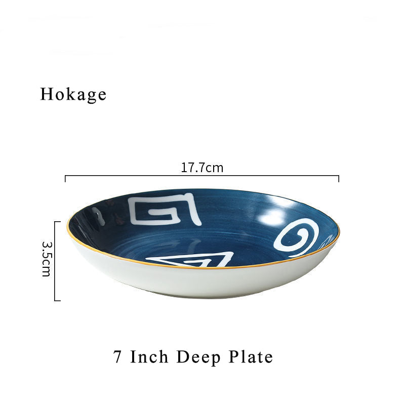 Harmony in Simplicity: Japanese Ceramic Deep Dinner Plates (7'' and 8'') Harmony in Simplicity: Japanese Ceramic Deep Dinner Plates (7'' and 8'')