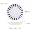 Harmony in Simplicity: Japanese Ceramic Deep Dinner Plates (7'' and 8'') Harmony in Simplicity: Japanese Ceramic Deep Dinner Plates (7'' and 8'')