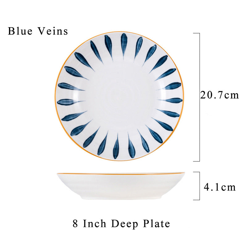Harmony in Simplicity: Japanese Ceramic Deep Dinner Plates (7'' and 8'') Harmony in Simplicity: Japanese Ceramic Deep Dinner Plates (7'' and 8'')