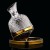 Diamond Gyro Decanter Golden 