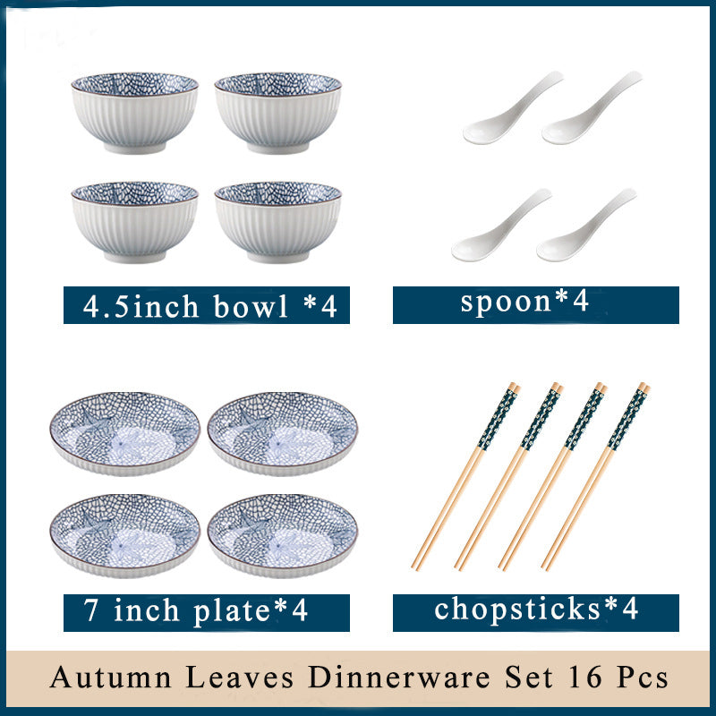 Artistry in Elevation: Set of 16 Vertical Pattern Underglaze Ceramic Dinnerware Artistry in Elevation: Set of 16 Vertical Pattern Underglaze Ceramic Dinnerware