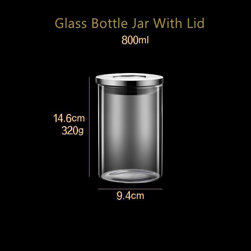 Airtight Jar Food Grade Glass Bottle Jar With Lid Dry Food Storage Box Airtight Jar Food Grade Glass Bottle Jar With Lid Dry Food Storage Box