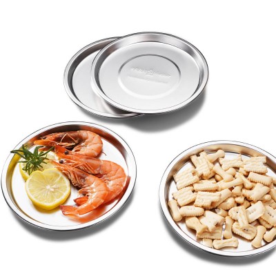 304 Stainless Steel Snack Plate Bone Spitting Dish Set of 9 304 Stainless Steel Snack Plate Bone Spitting Dish Set of 9