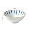 Sophisticated Hat-Shaped Ceramic Bowls Set - 7''/8'' - Japanese Inspired