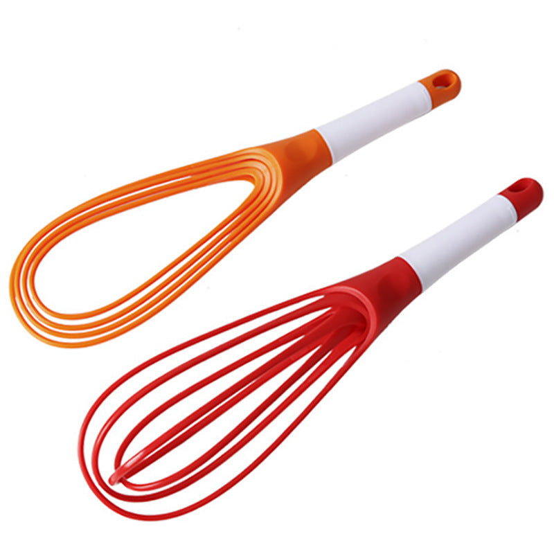 Foldable Manual Rotary Egg Beater: Essential Plastic Baking Tool Foldable Manual Rotary Egg Beater: Essential Plastic Baking Tool