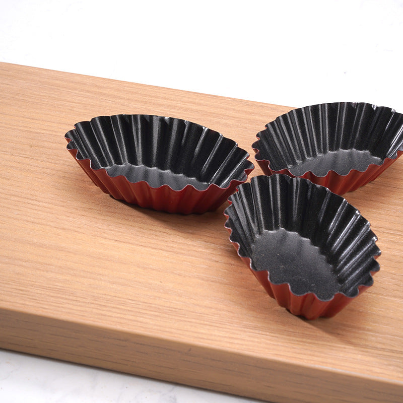 Petite Elegance Oval Egg Tart Molds: Small Pie Pan and Non-Stick Baking Set of 3 Petite Elegance Oval Egg Tart Molds: Small Pie Pan and Non-Stick Baking Set of 3