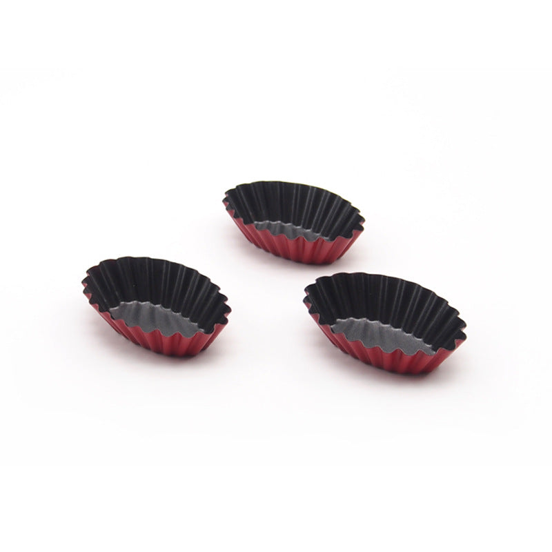 Petite Elegance Oval Egg Tart Molds: Small Pie Pan and Non-Stick Baking Set of 3 Petite Elegance Oval Egg Tart Molds: Small Pie Pan and Non-Stick Baking Set of 3