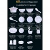 Bone China Dinnerware Set With Plates Bowls Golden Rim Tableware Bone China Dinnerware Set With Plates Bowls Golden Rim Tableware