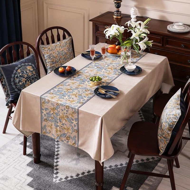 Piedmont Tablecloth Waterproof Velvet Fabric Dining Table Cover Piedmont Tablecloth Waterproof Velvet Fabric Dining Table Cover