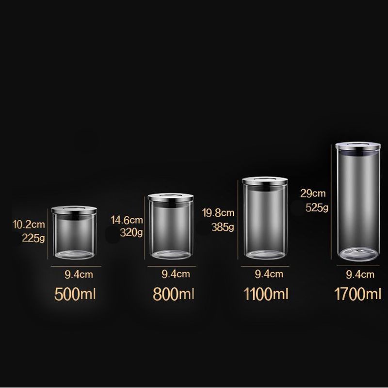 Airtight Jar Food Grade Glass Bottle Jar With Lid Dry Food Storage Box Airtight Jar Food Grade Glass Bottle Jar With Lid Dry Food Storage Box