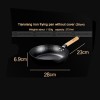 Uncoated Non-Stick Iron Skillet Wok Cast Iron Frying Pan Without Cover Uncoated Non-Stick Iron Skillet Wok Cast Iron Frying Pan Without Cover