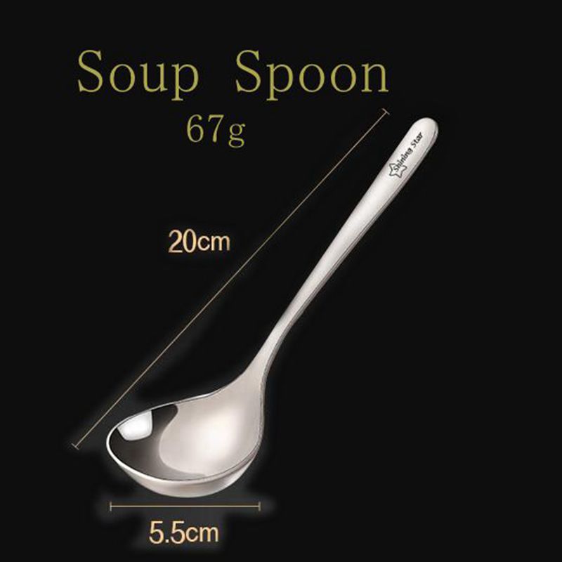 304 Stainless Steel Soup Spoon Deeper Long Spoon Mirror Polishing 304 Stainless Steel Soup Spoon Deeper Long Spoon Mirror Polishing