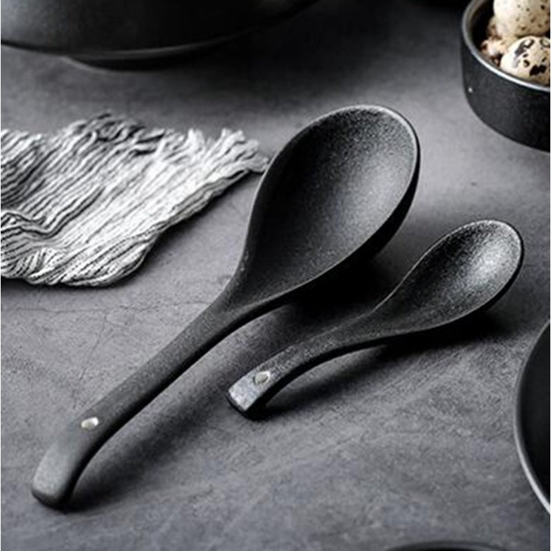 Frosted Tableware Black Ceramic Dinnerware Untensils Bowls Plates Frosted Tableware Black Ceramic Dinnerware Untensils Bowls Plates
