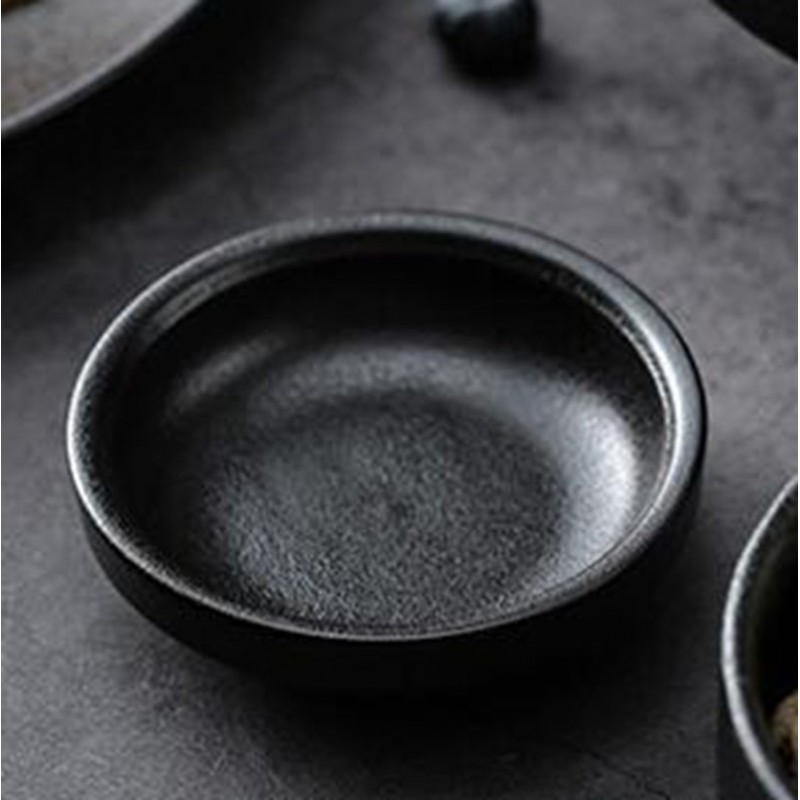 Frosted Tableware Black Ceramic Dinnerware Untensils Bowls Plates Frosted Tableware Black Ceramic Dinnerware Untensils Bowls Plates