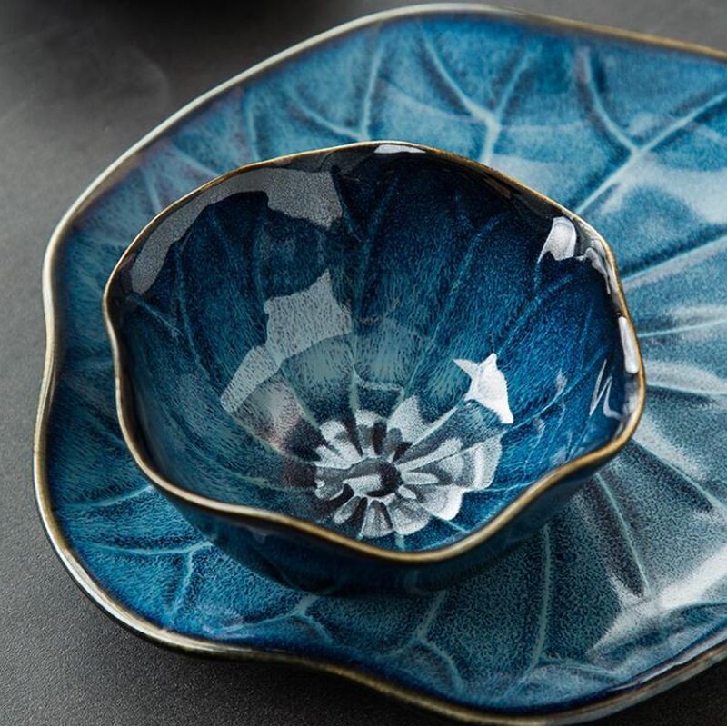 Kiln Change Dinnerware Green/Blue Glazed Ceramic Tableware Bowl Plate Kiln Change Dinnerware Green/Blue Glazed Ceramic Tableware Bowl Plate