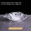 Glass Elegance: Modern Living Room Fruit Plate Large Size Petal Shape Plate Glass Elegance: Modern Living Room Fruit Plate Large Size Petal Shape Plate
