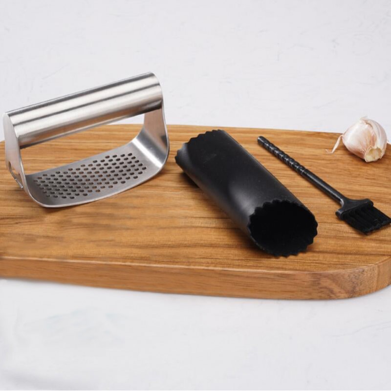 Stainless Steel Garlic Press Manual Garlic Masher with Bottle Opener Stainless Steel Garlic Press Manual Garlic Masher with Bottle Opener