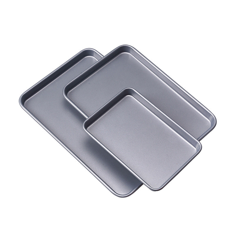Premium Rectangular Carbon Steel Baking Pan - Thickened Cookie Cake Mold Premium Rectangular Carbon Steel Baking Pan - Thickened Cookie Cake Mold